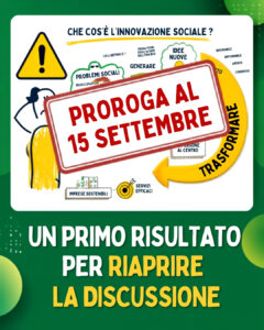 Co-progettazione servizi sociali Gubbio, proroga dei termini al 15 settembre